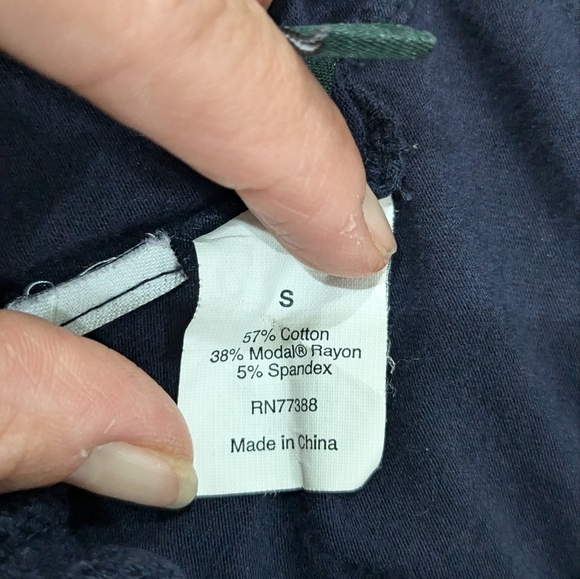 J.Crew Woman Navy Blue Cowl Neck Poncho  T-Shirt Fabric Stretchy Flowy Casual S - Picture 8 of 9